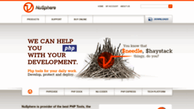 What Nusphere.com website looked like in 2021 (3 years ago)